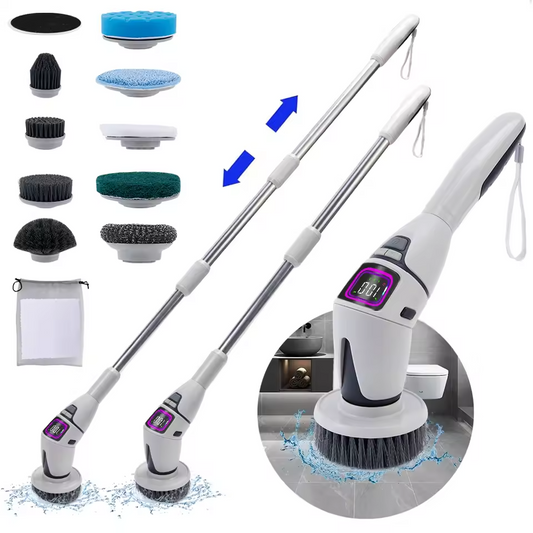 Electric cleaning brush, rotary floor scrubber